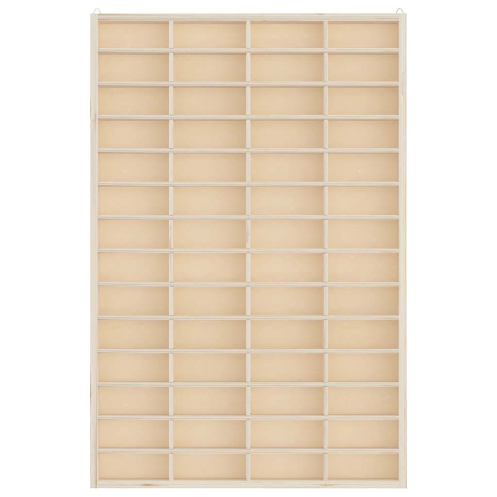 vidaXL Regal Sammlervitrine aus Holz mit 56 Fächern 40 x 4,5 x 60 cm, 1-tlg. – Bild 4 von 5