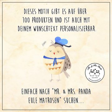 Mr. & Mrs. Panda Tasse Eule Matrose - Türkis Pastell - Geschenk, Seefahrer, Becher, Owl, Kaf, Keramik, Herzberührende Designs