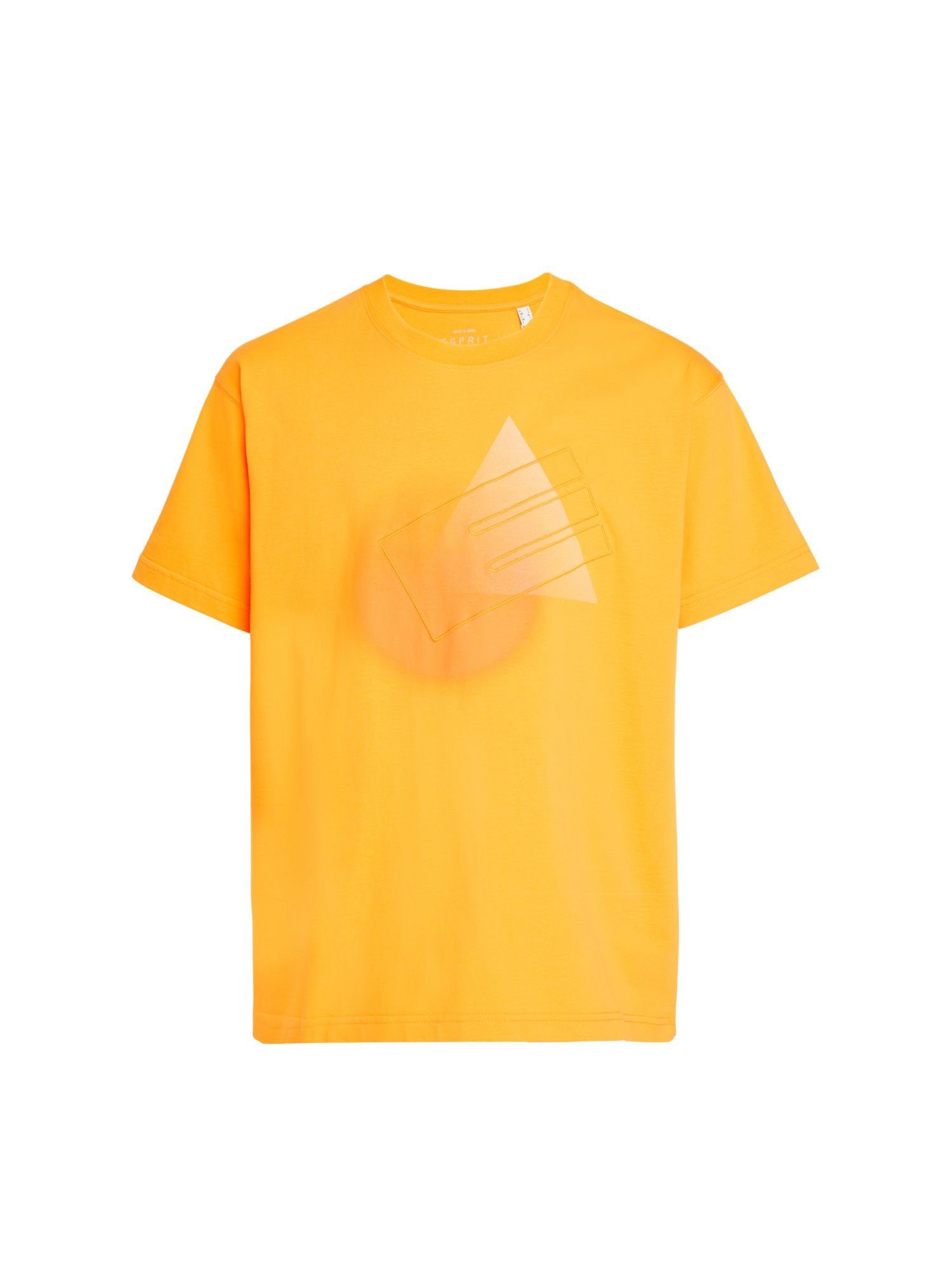 Esprit T-Shirt Graphic Reunion T-Shirt mit Rundhals und Print (1-tlg) YELLOW