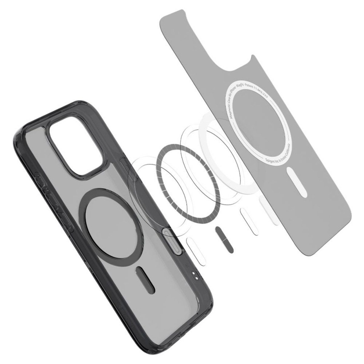 Spigen Handyhülle Ultra Hybrid T Magnetfunktion Kompatibel mit iPhone 16 Pro Max Schwarz 6,9, schlanke Konturenführung, Kompatibel mit iPhone 16 Pro Max