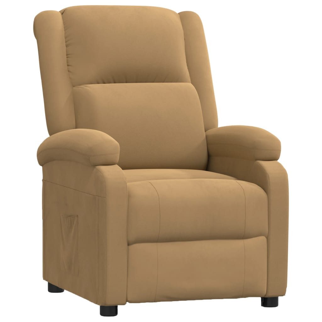 vidaXL Sessel Relaxsessel Braun Samt (1-St) günstig online kaufen
