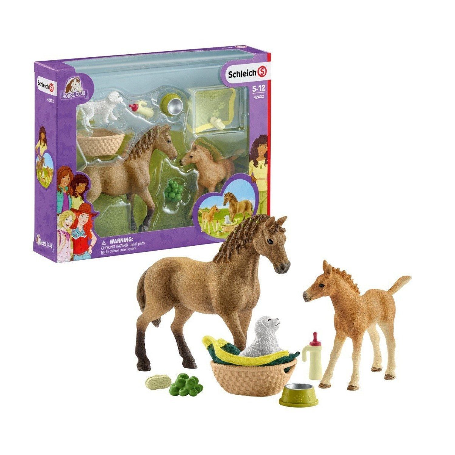 Spielfigur Horse Sarahs Tierbaby-Pflege SLH42432, Schleich® Club