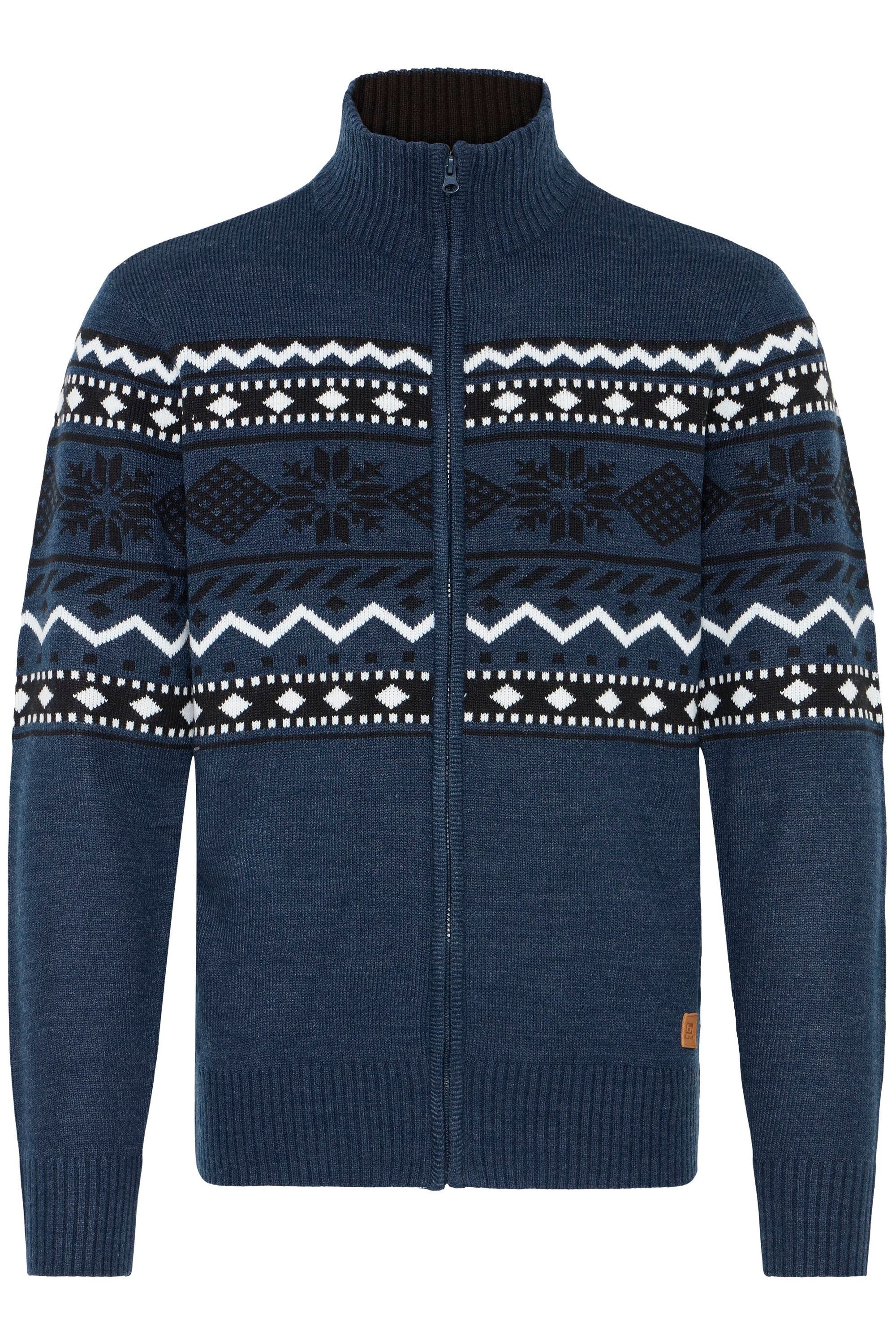 Blend Strickjacke BHNova Stilvolle Strickjacke mit Norweger-Muster günstig online kaufen