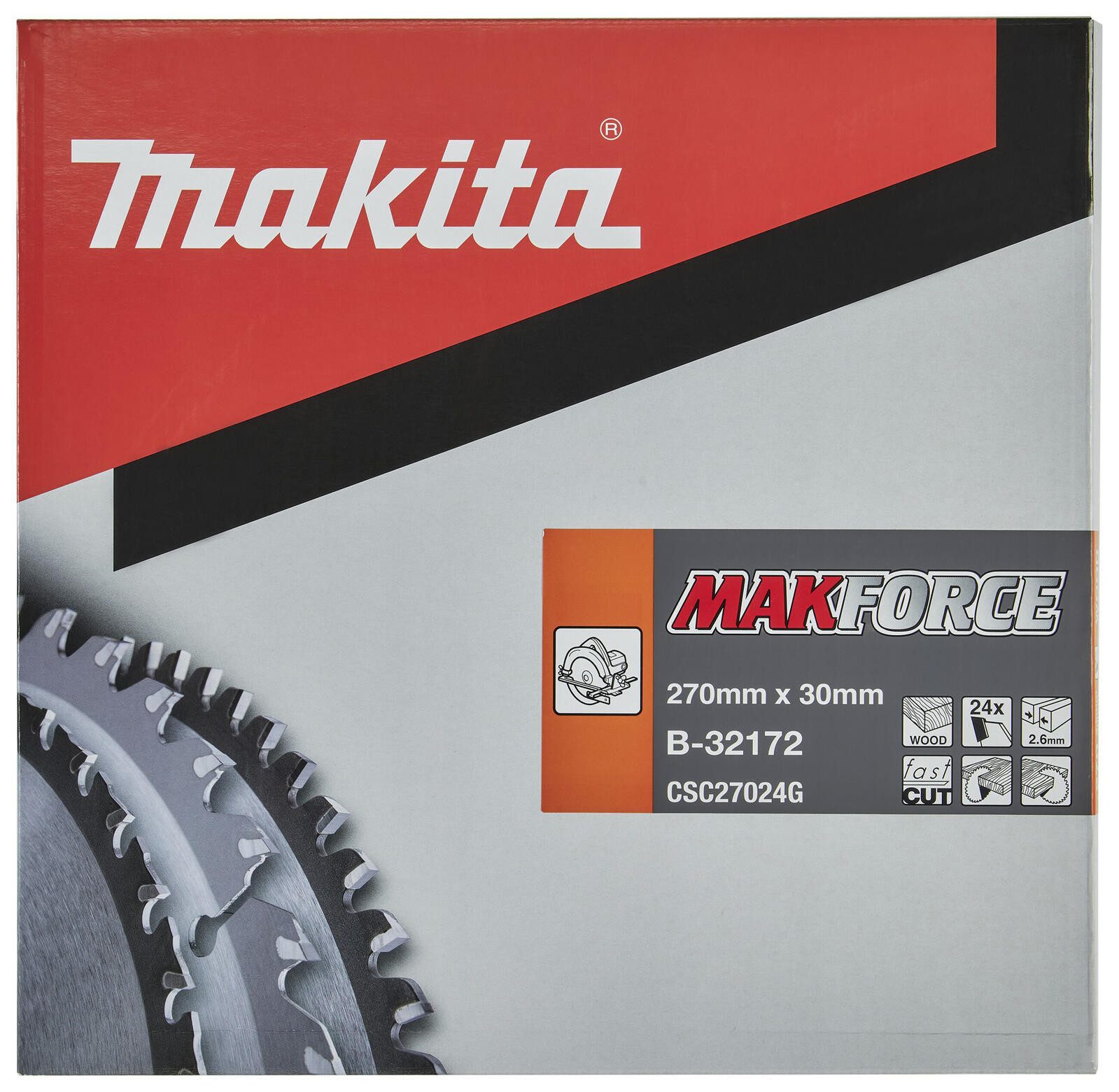 Makita Sägeblatt makita MAKFORCE Säge270x30x24Z