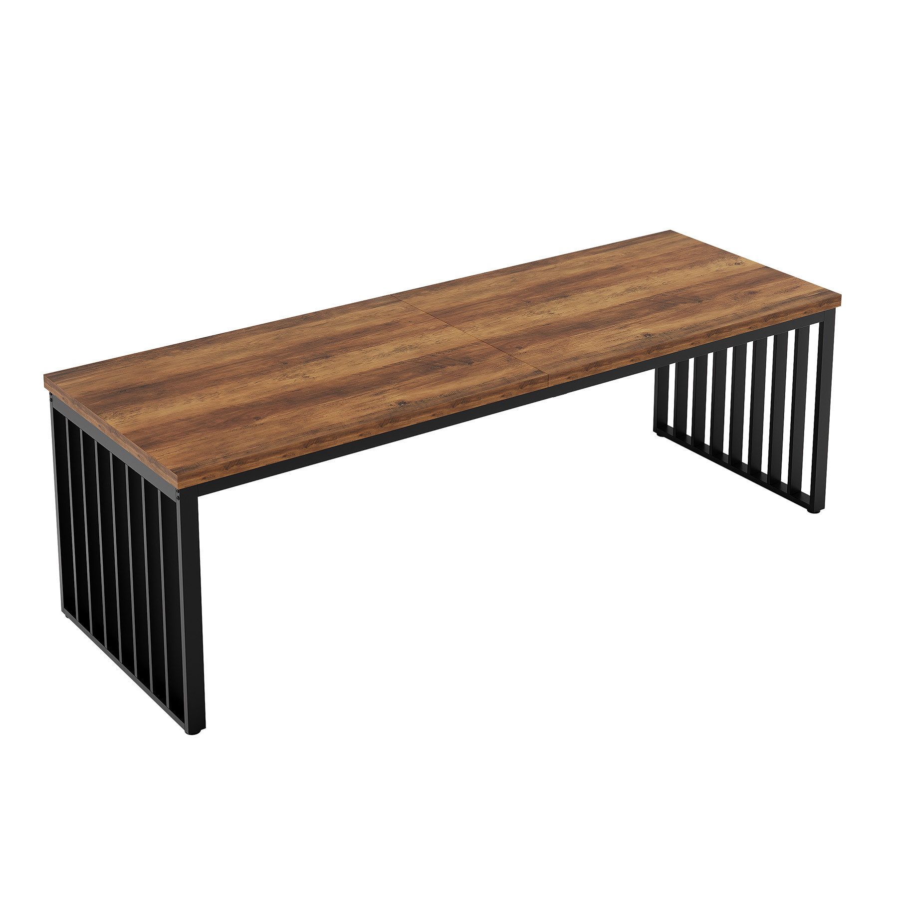 Tribesigns Schreibtisch 180 cm Computertisch Tisch Bürotisch mit Metallgest günstig online kaufen