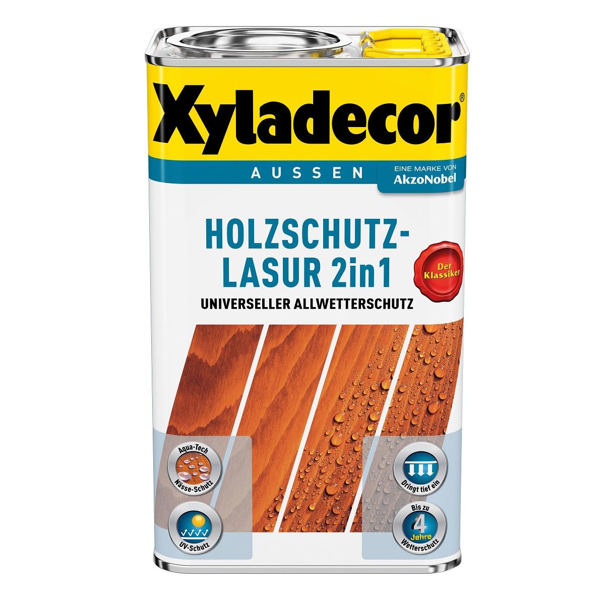 Xyladecor  Holzschutzlasur XYLADECOR Holzschutzlasur Ebenholz 750ml