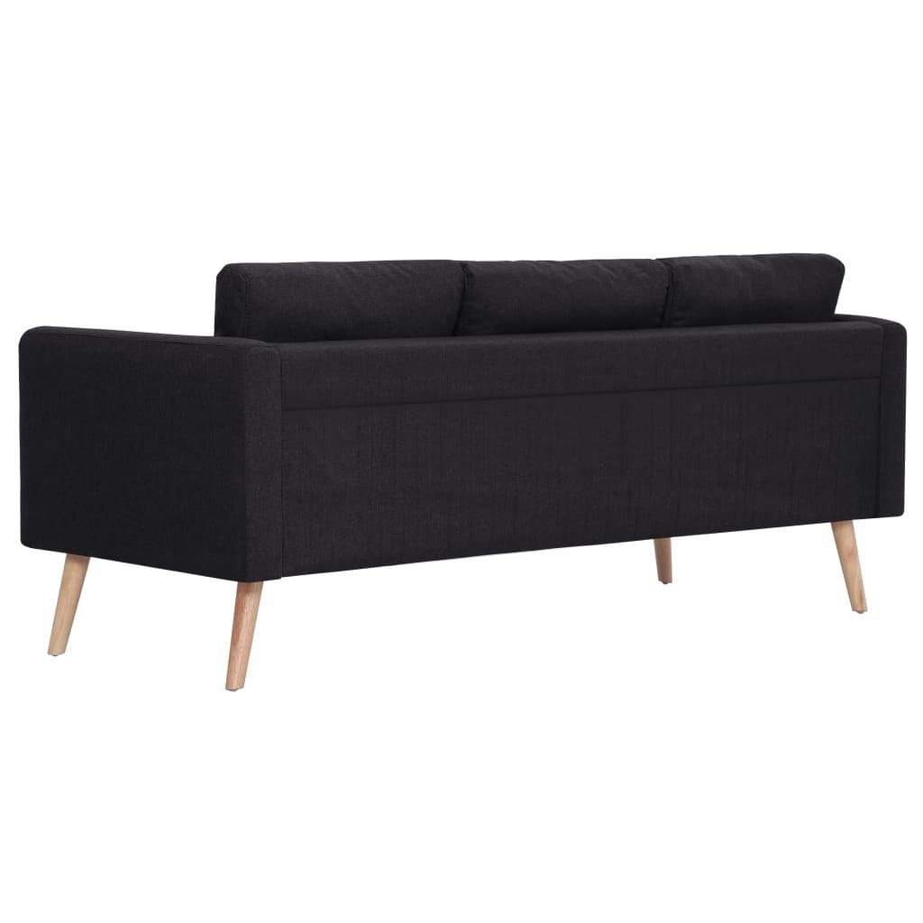 Stoff Schwarz furnicato 3-Sitzer 3-Sitzer-Sofa