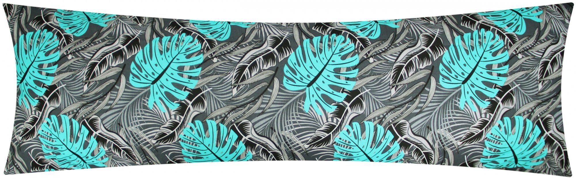 Heubergshop Seitenschläferkissenbezug, (1 Stück), 40x145cm Blätter Grau Sch günstig online kaufen