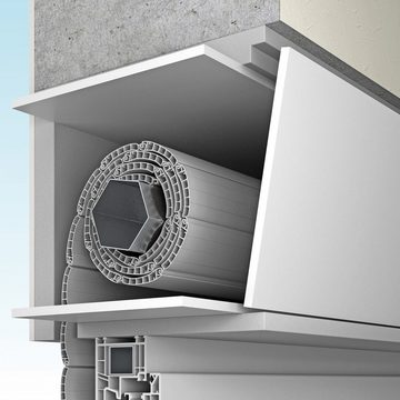 Climapor Styroporplatte Climapor Dämmplatte Fensterlaibung/Rollladenkasten 124 x 27 cm x 9 mm