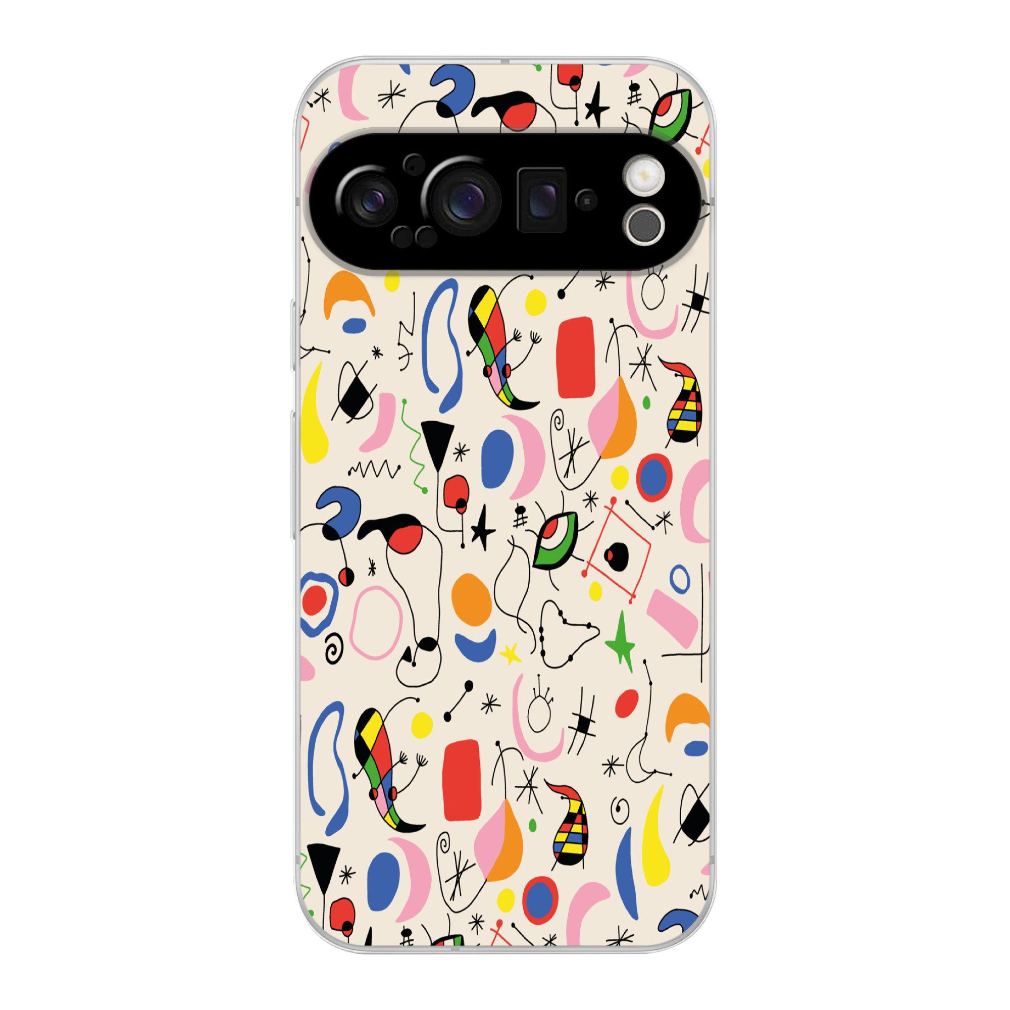 MuchoWow Handyhülle für Google Pixel 9 Pro Muster - Abstrakt - Kunst, Phone Case, Silikon, Schutzhülle Dünn