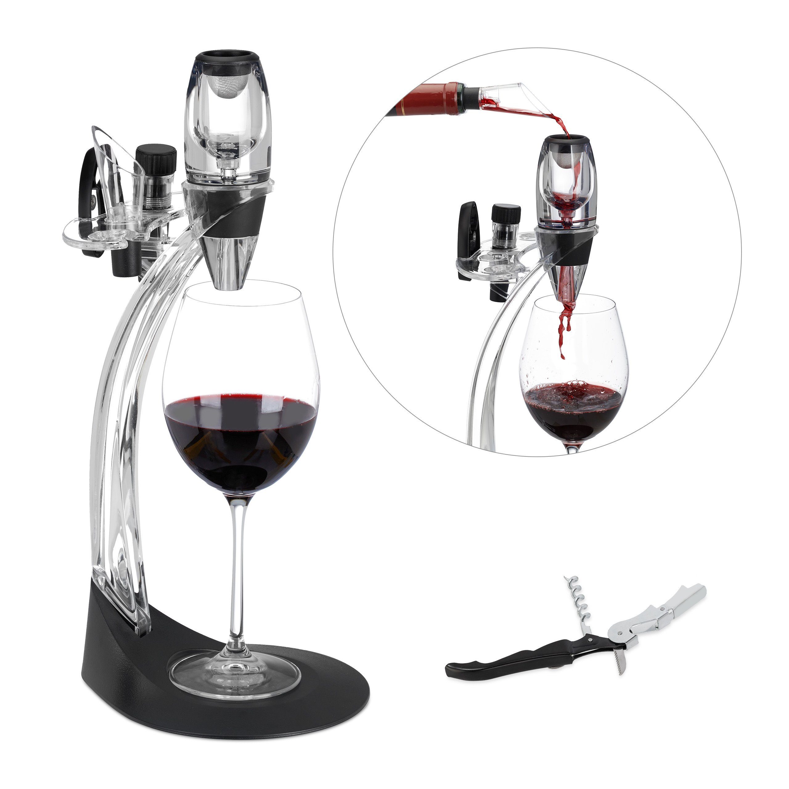 relaxdays Home Sommelier Weinbelüfter Set