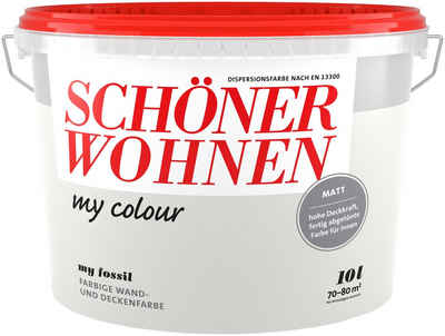 SCHÖNER WOHNEN-Kollektion Wand- und Deckenfarbe »my colour - my fossil«, 10 Liter, my fossil, matt, leicht zu verarbeitende Innenfarbe