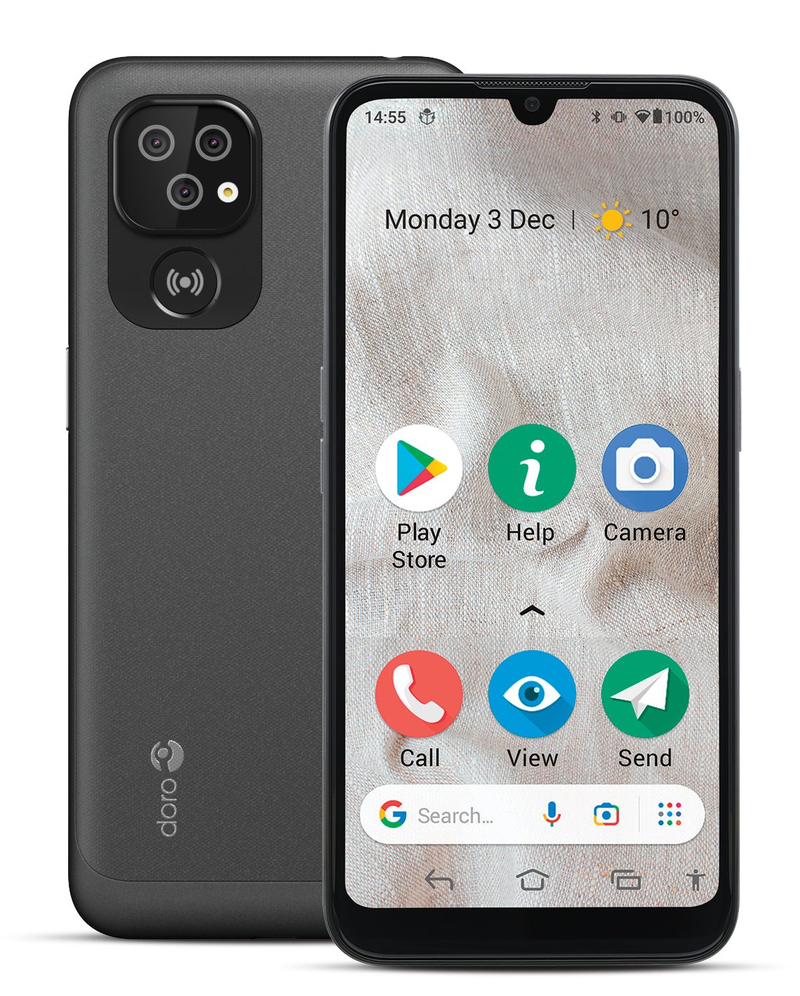 Doro 8100 Plus Seniorenhandy (15,49 cm/6.1 Zoll, 13 MP Kamera, 13 MP, Triple-Kamera, Notruftaste, Senioren)