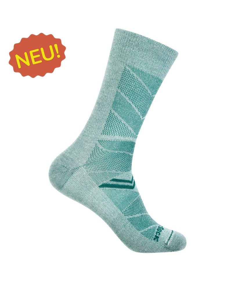 Sportsocken Crew Coolmesh II (dünn, atmungsaktiv, bequem) alpinegrün - 1 Paar