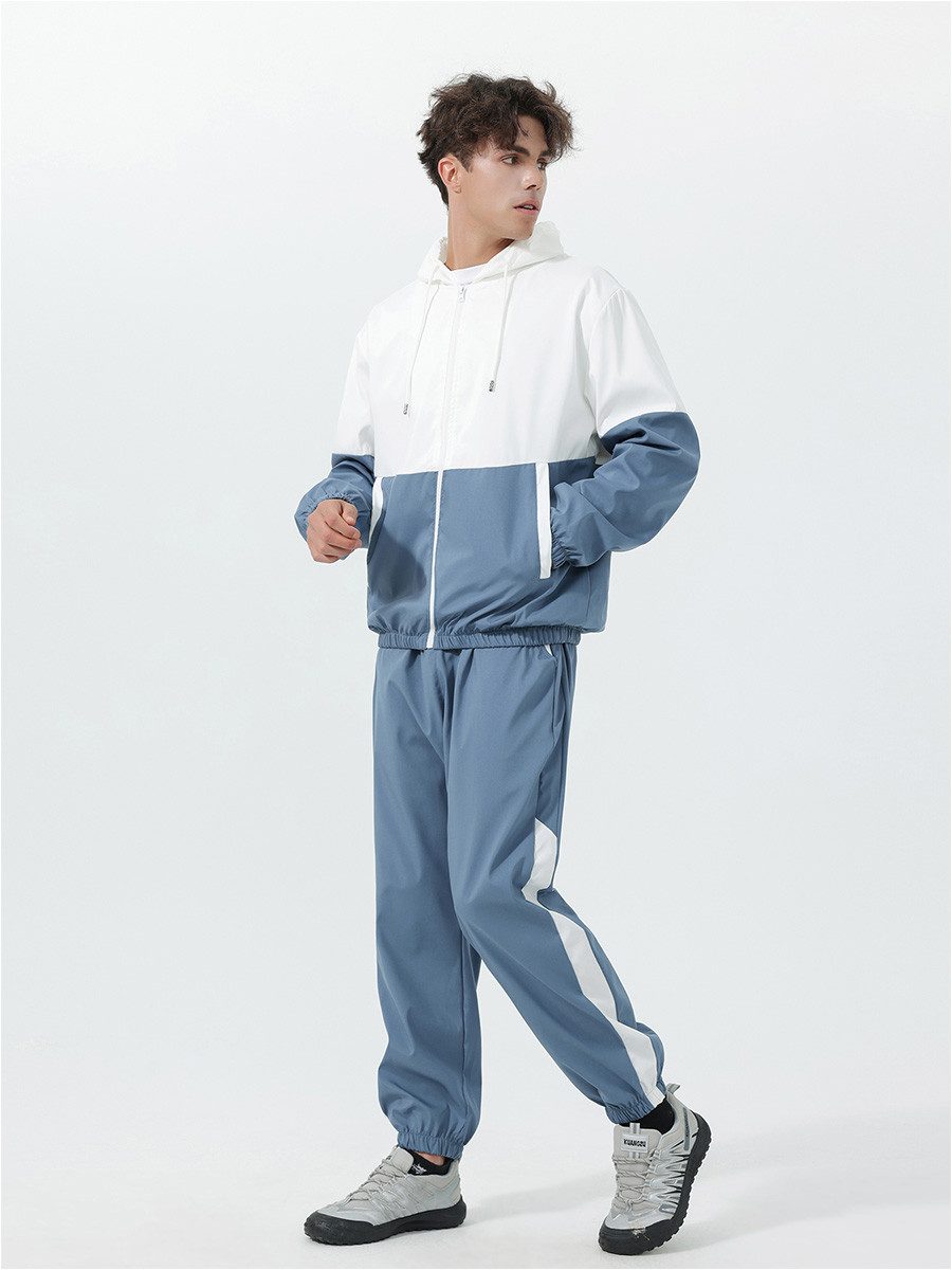 YOUTHUP Sportanzug, Herren Colorblock-Trainingsanzug für Frühling und Herbs günstig online kaufen