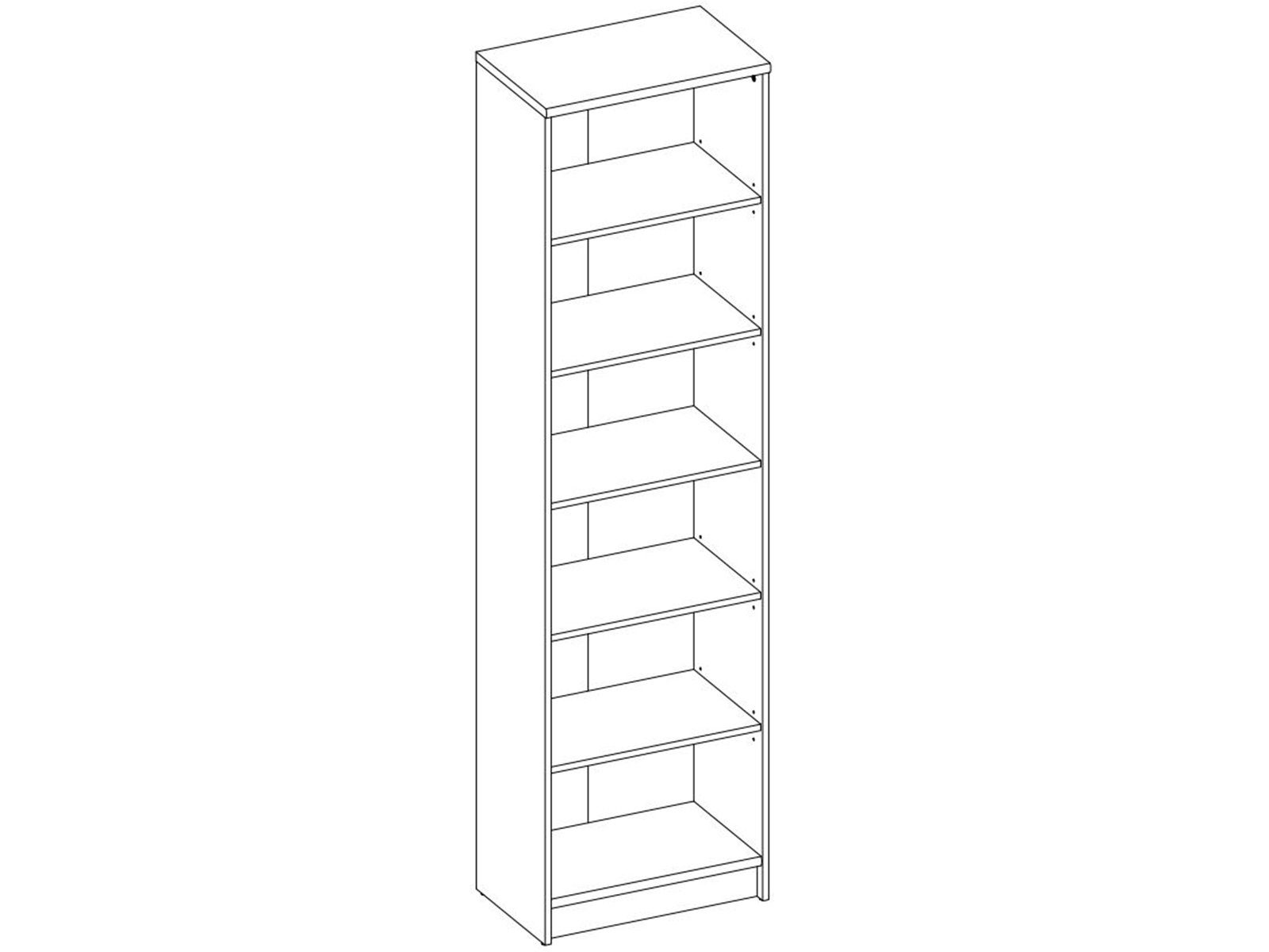 PREISBRECHER Regal Olli, 54 x 198 x 34 cm (B/H/T)