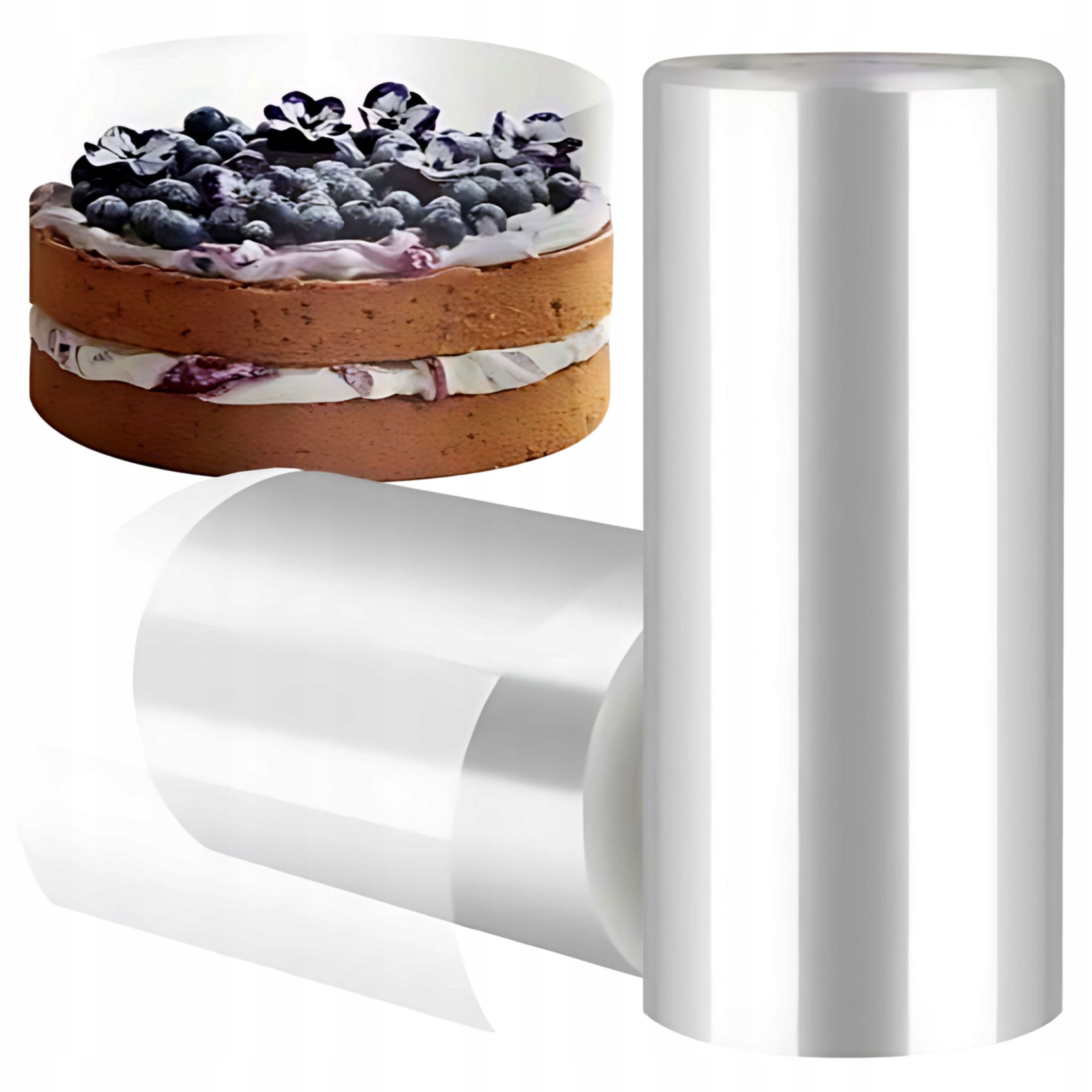 Festivalartikel Backmatte Tortenrandfolie 10cm x 10m – Transparente Backfolie für Kuchen, (1-tlg)