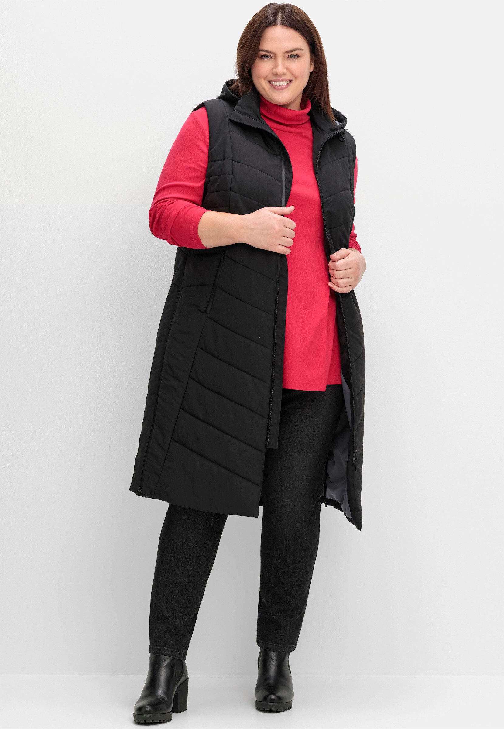 Sheego Jerseyweste Steppweste . günstig online kaufen