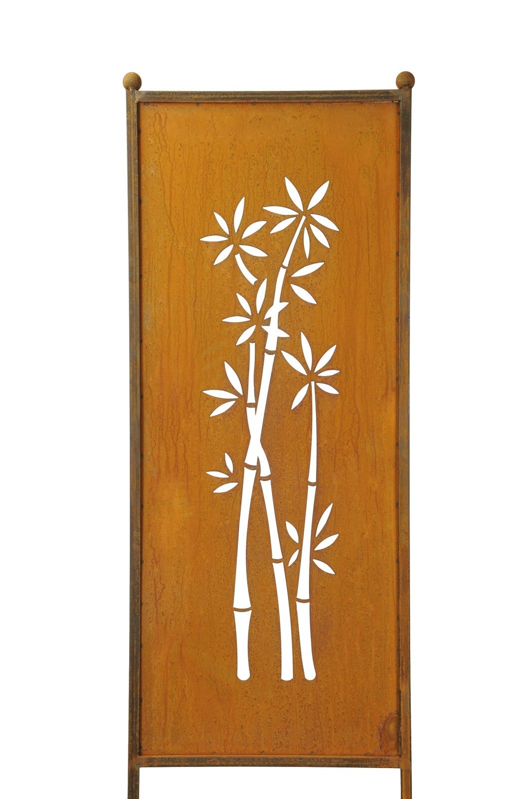 finehomegarden Gartenstecker Stele Metall Bambus Sichtschutz günstig online kaufen