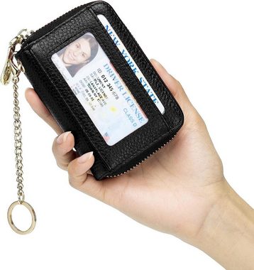 Alster Herz Kartenetui Damen Kartenetui Echtleder RFID Schutz, mit Anhänger, Klein, A0496, Schutz vor Datenklau