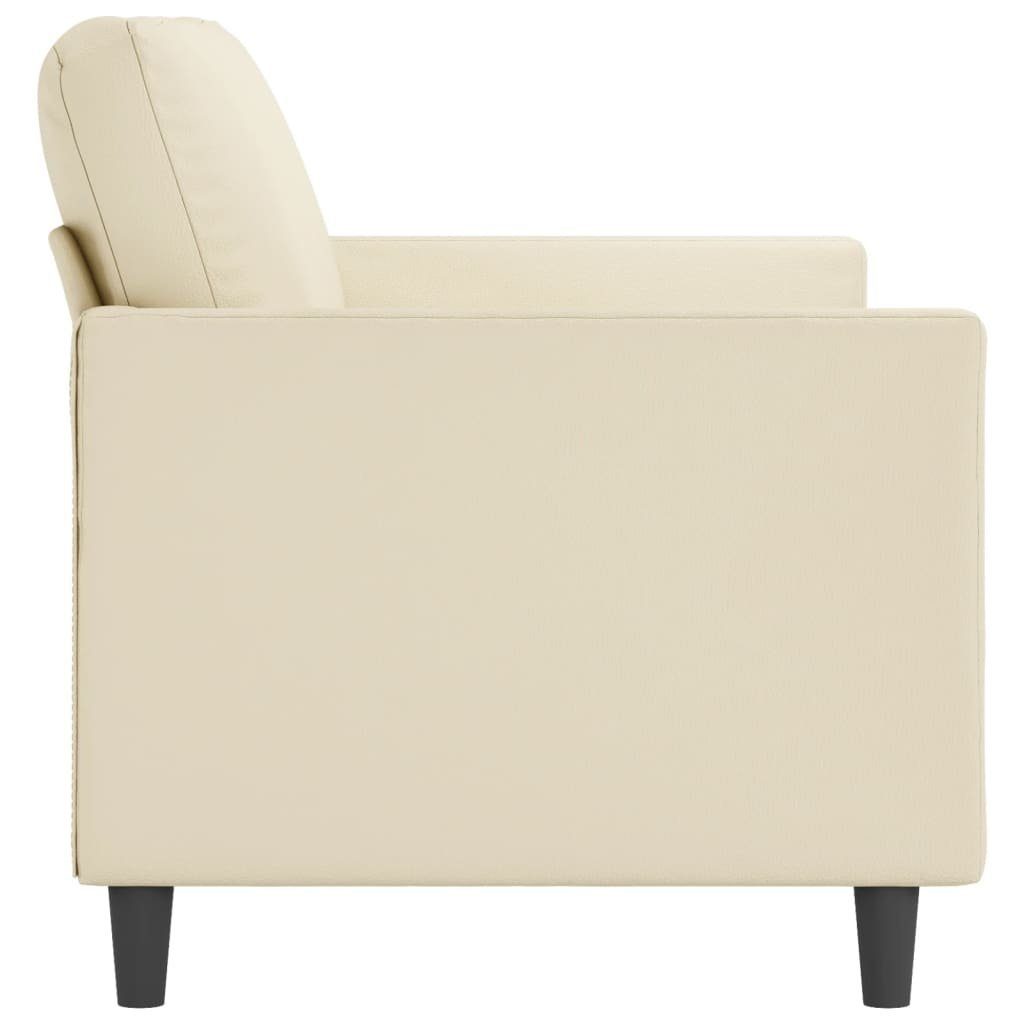 vidaXL 3-Sitzer-Sofa Sofa Creme 180 Kunstleder cm