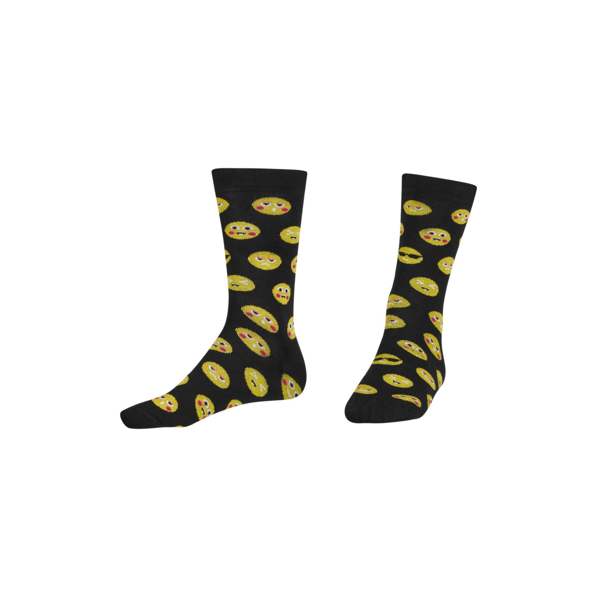 AbgeStrumpft Freizeitsocken Abgestrumpft Smiley Socken (1 Paar, 1-Paar, 1 Paar) lustiges Design