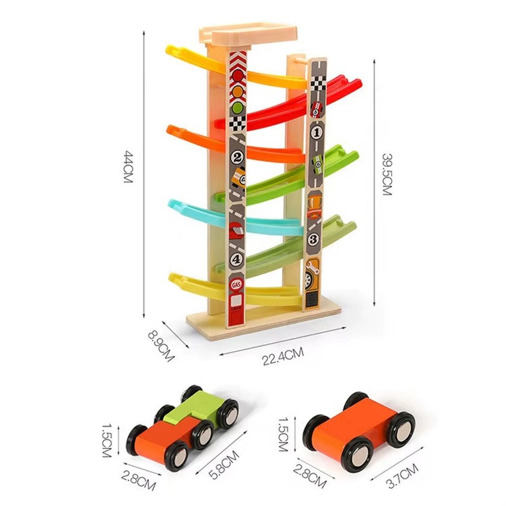 ZEUOPQ Spielzeug-Auto Kaskadenbahn Holz Auto Spielzeug günstig online kaufen