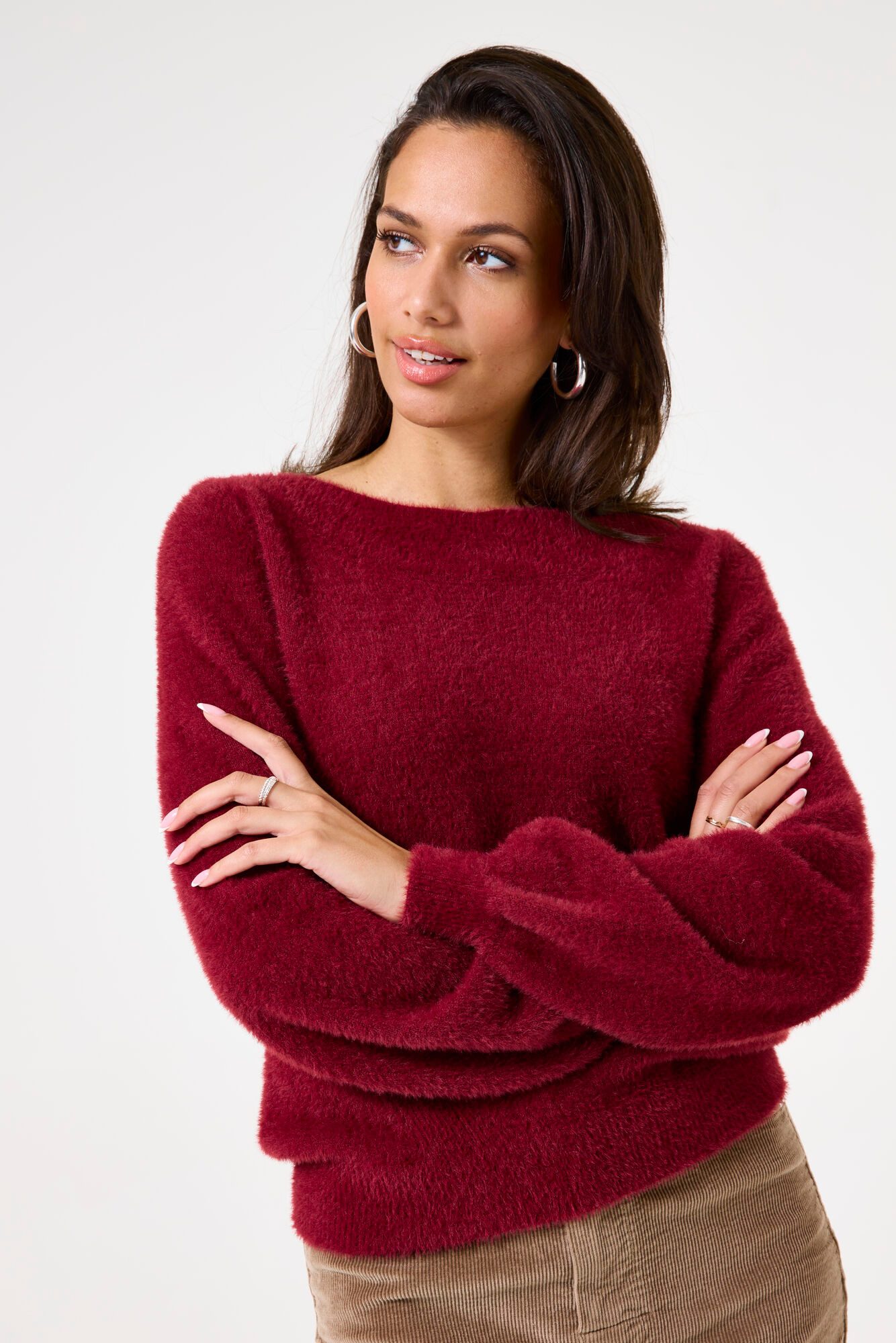 Garcia Rundhalspullover Pullover