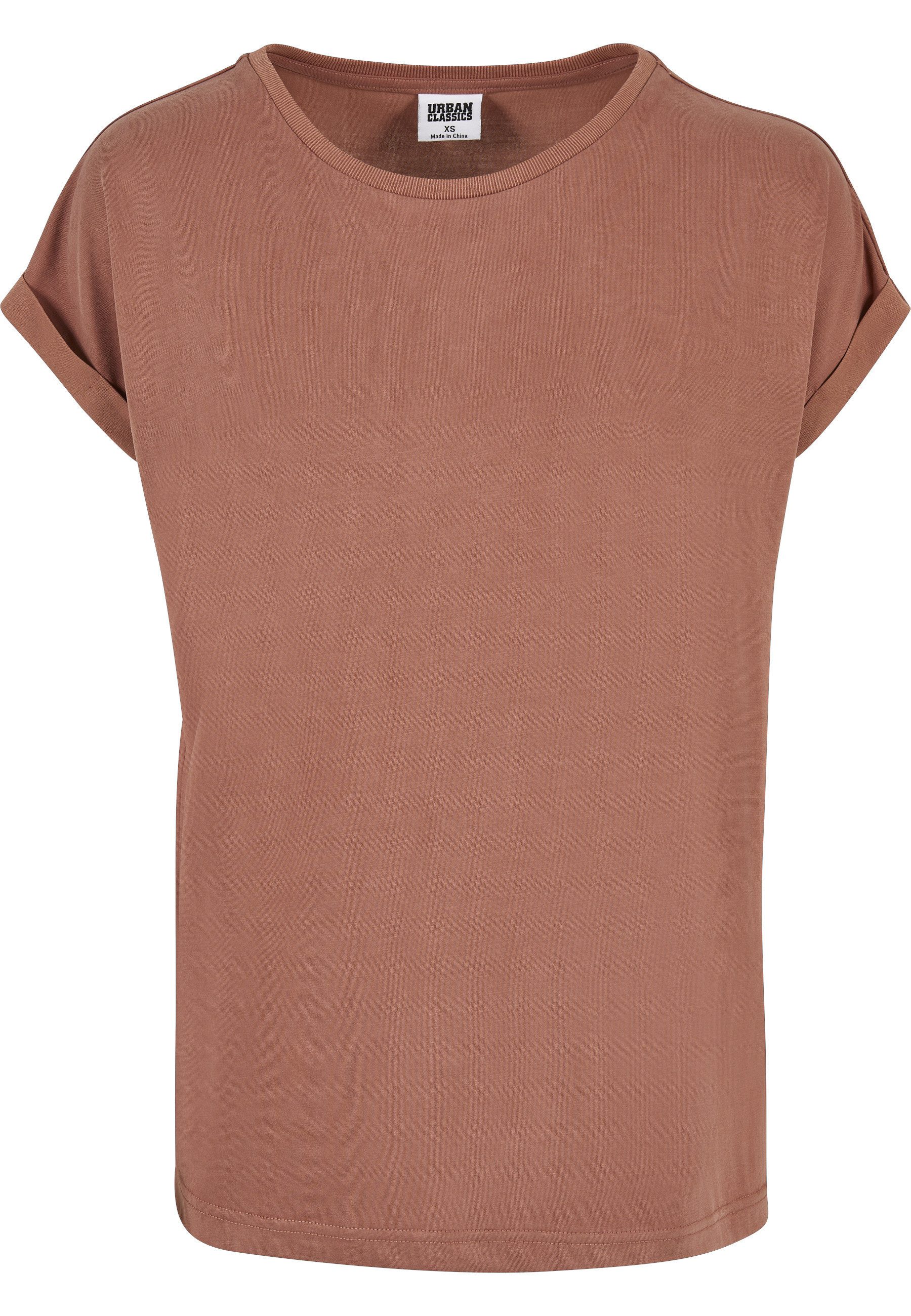 Kurzarmshirt Urban Classics Damen Ladies Modal Extended Shoulder Tee