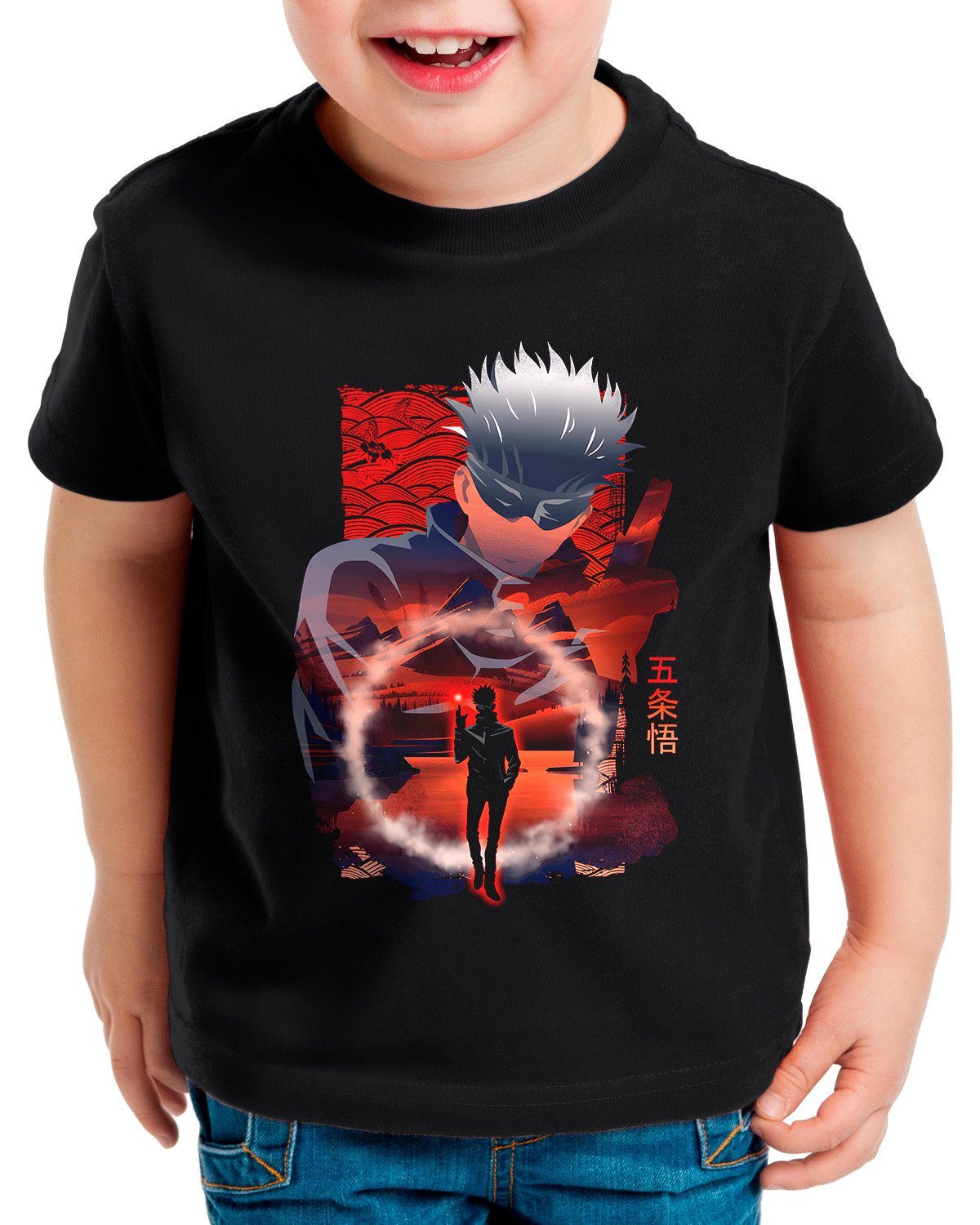 style3 T-Shirt Gojo jujutsu kaisen anime japan manga