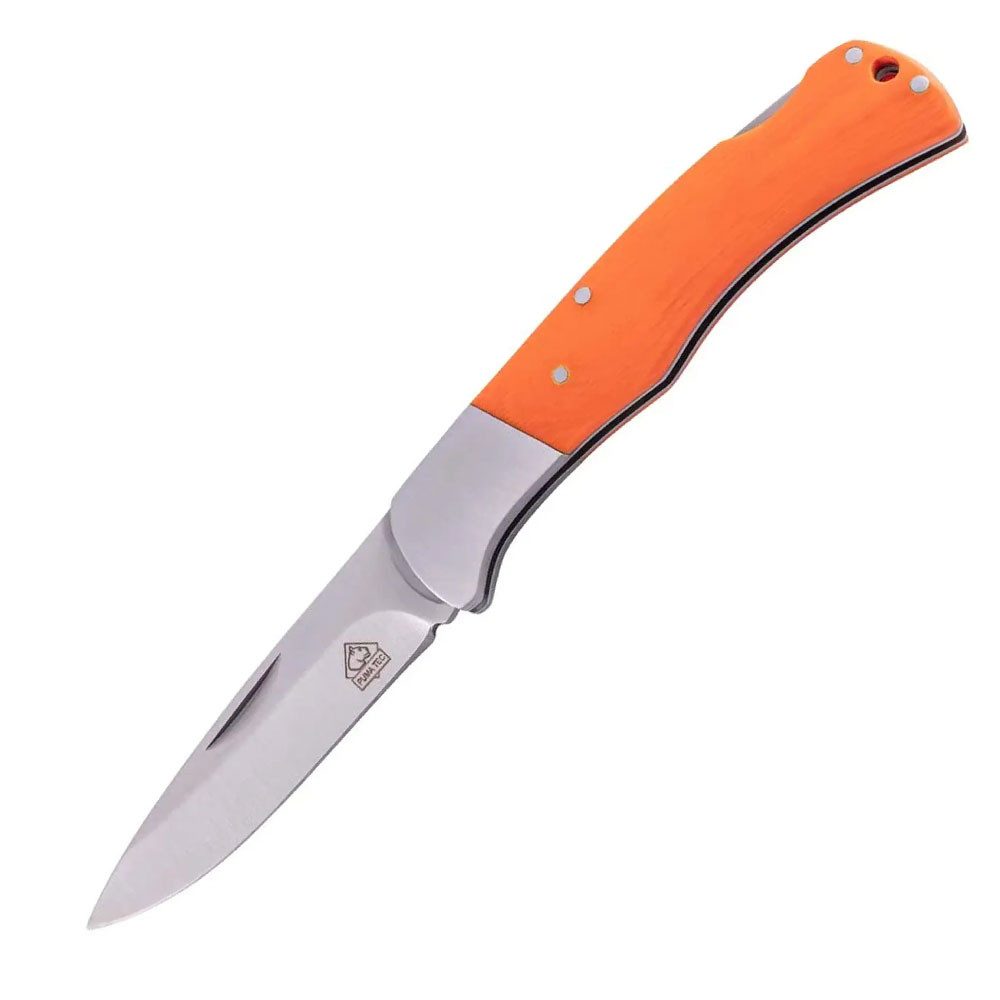 Puma Messer Taschenmesser TEC Taschenmesser G10 - Orange, (nein, 1 St), edle robuste Backen, sichere Arretierung