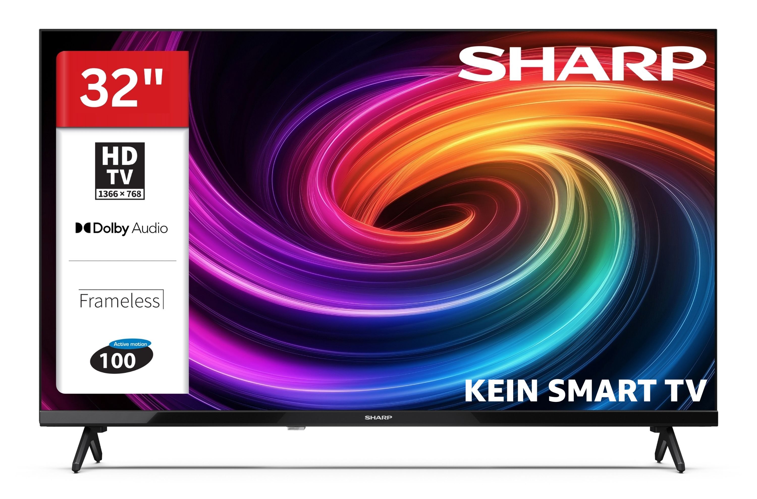 Sharp 32HA1705E LCD-LED Fernseher (80 cm/32 Zoll, HD-ready, HD-ready TV, Triple-Tuner, 3x HDMI / 2x USB)