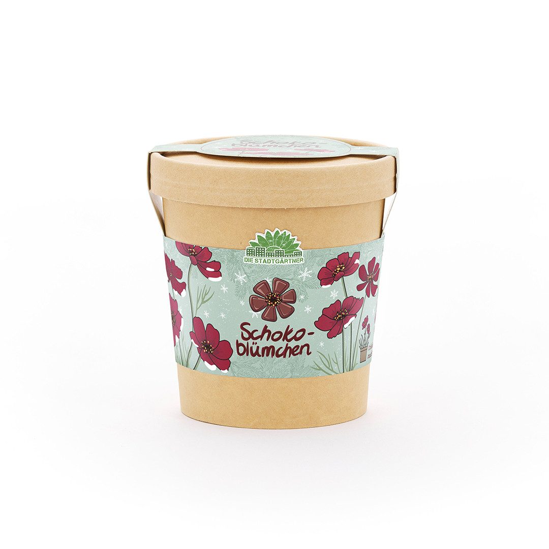 Die Stadtgärtner Anzuchttopf Schokoblume Anzuchtset von "Die Stadtgärtner", Geschenkidee (1 St)
