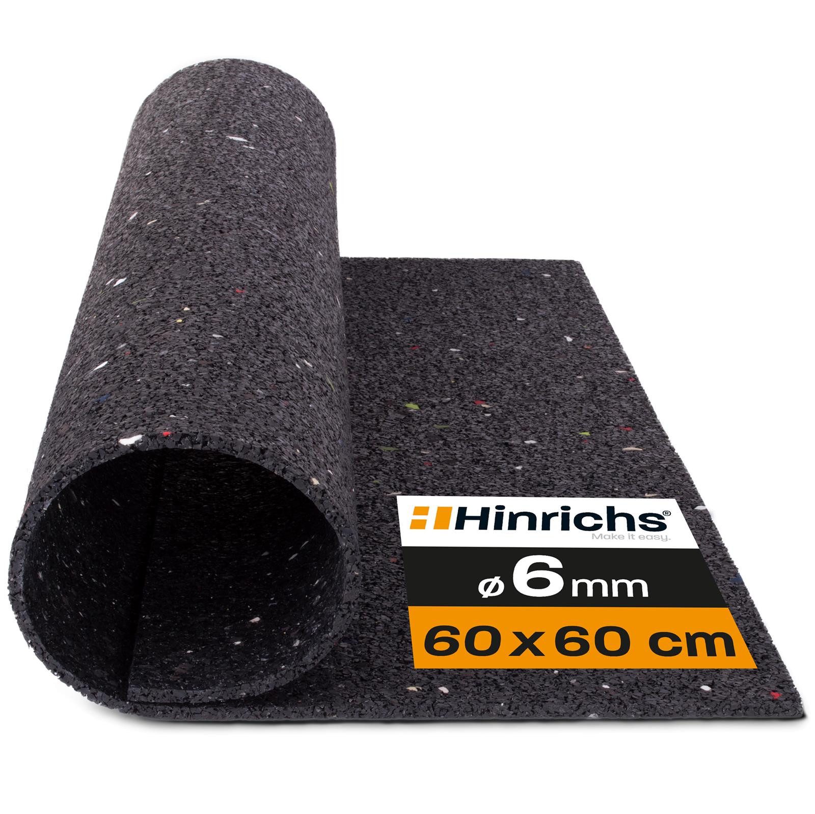 Hinrichs Antirutschmatte Hinrichs Antirutschmatte - 60x60x0,6 cm Antivibrationsmatte