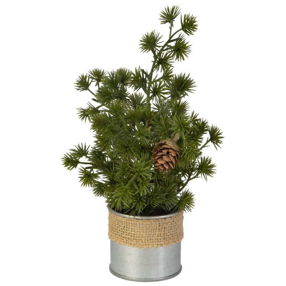 Kunstblume Mini Tannenbaum im Zinktopf - ca. 23 cm, MICA günstig online kaufen