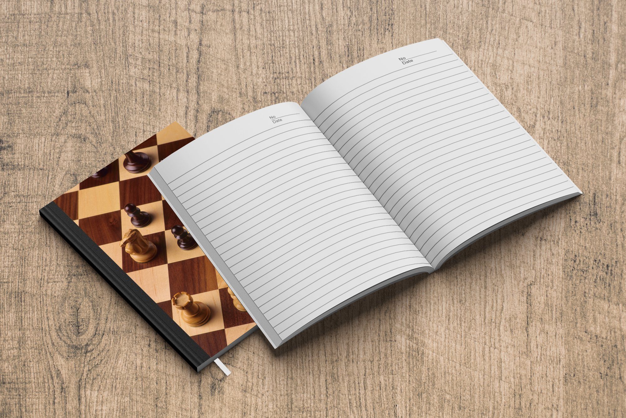Haushaltsbuch Schachpartie, Tagebuch, während MuchoWow Journal, Notizheft, Notizbuch Schachbrett einer A5, Seiten, Merkzettel, Das 98