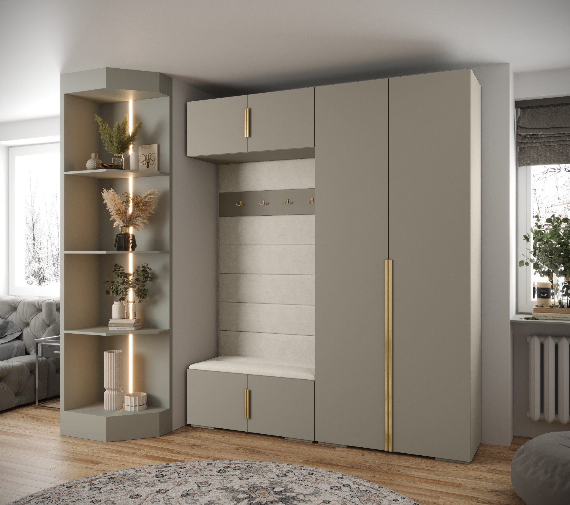 ABIKS MÖBEL Kompaktgarderobe INOVA 1 SATZ günstig online kaufen
