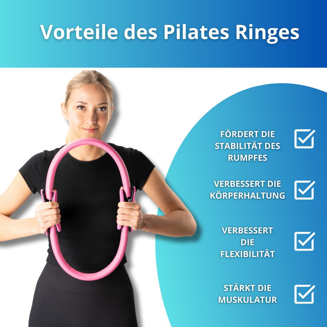 Winch Pilates-Ring PRO Preissieger, Premiumring für Ganzkörpertraining sowie Beine+Po (2-tlg), Ideal für jedes Geschlecht, jedes Alter und jedes Trainingslevel