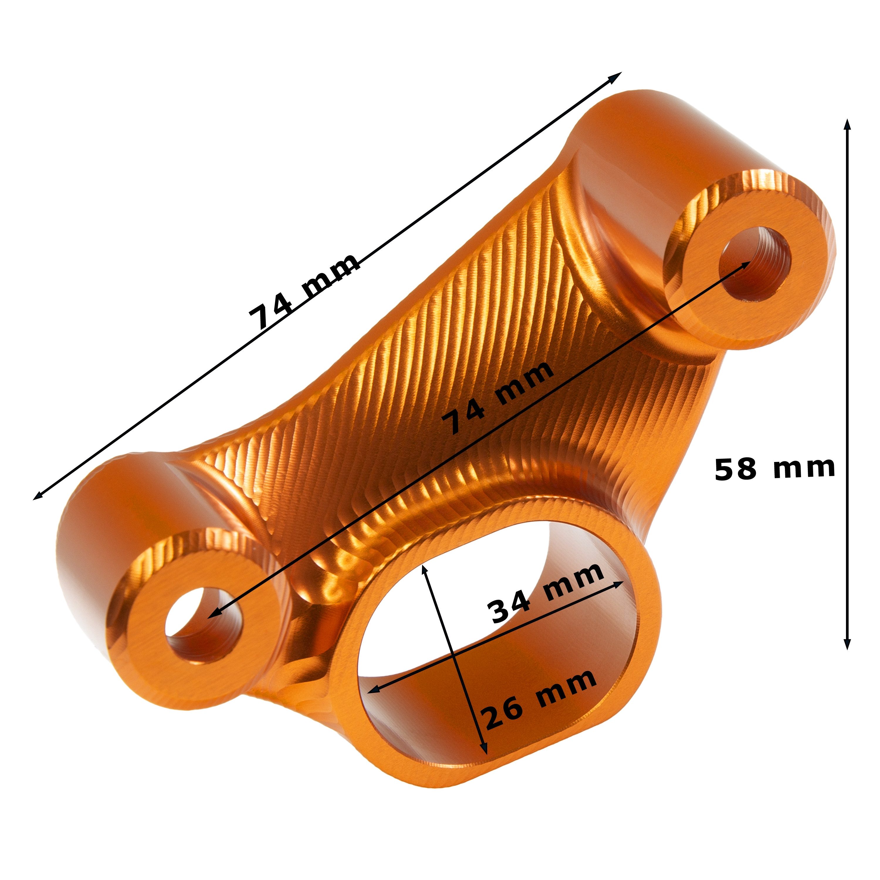 ZIEGER Multitool Auspuffhalter für KTM 790, 890 Duke orange