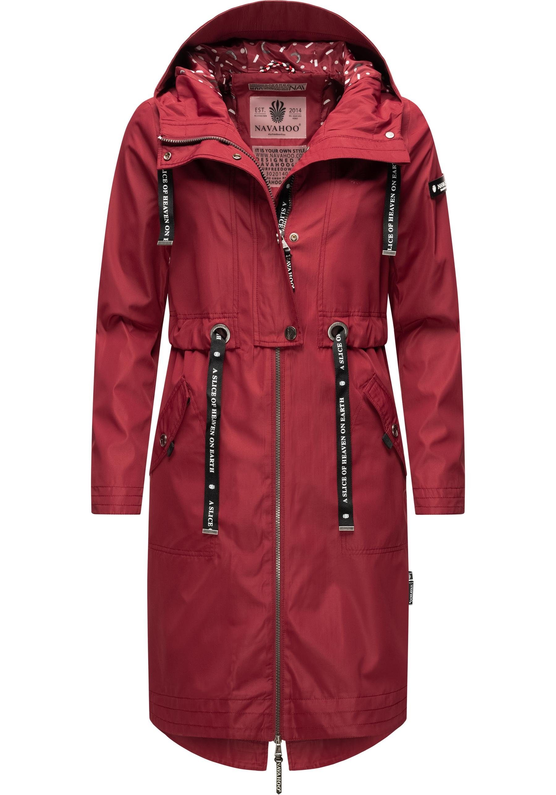 Navahoo Funktionsparka Josinaa stylische Übergangs Outdoorjacke mit Kapuze günstig online kaufen