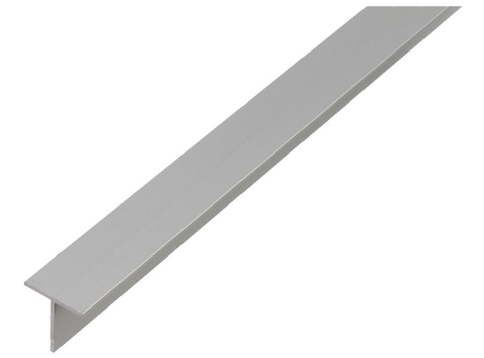 Alberts Abdeckprofil Alberts T-Profil Aluminium eloxiert 15 x 15 mm x 1