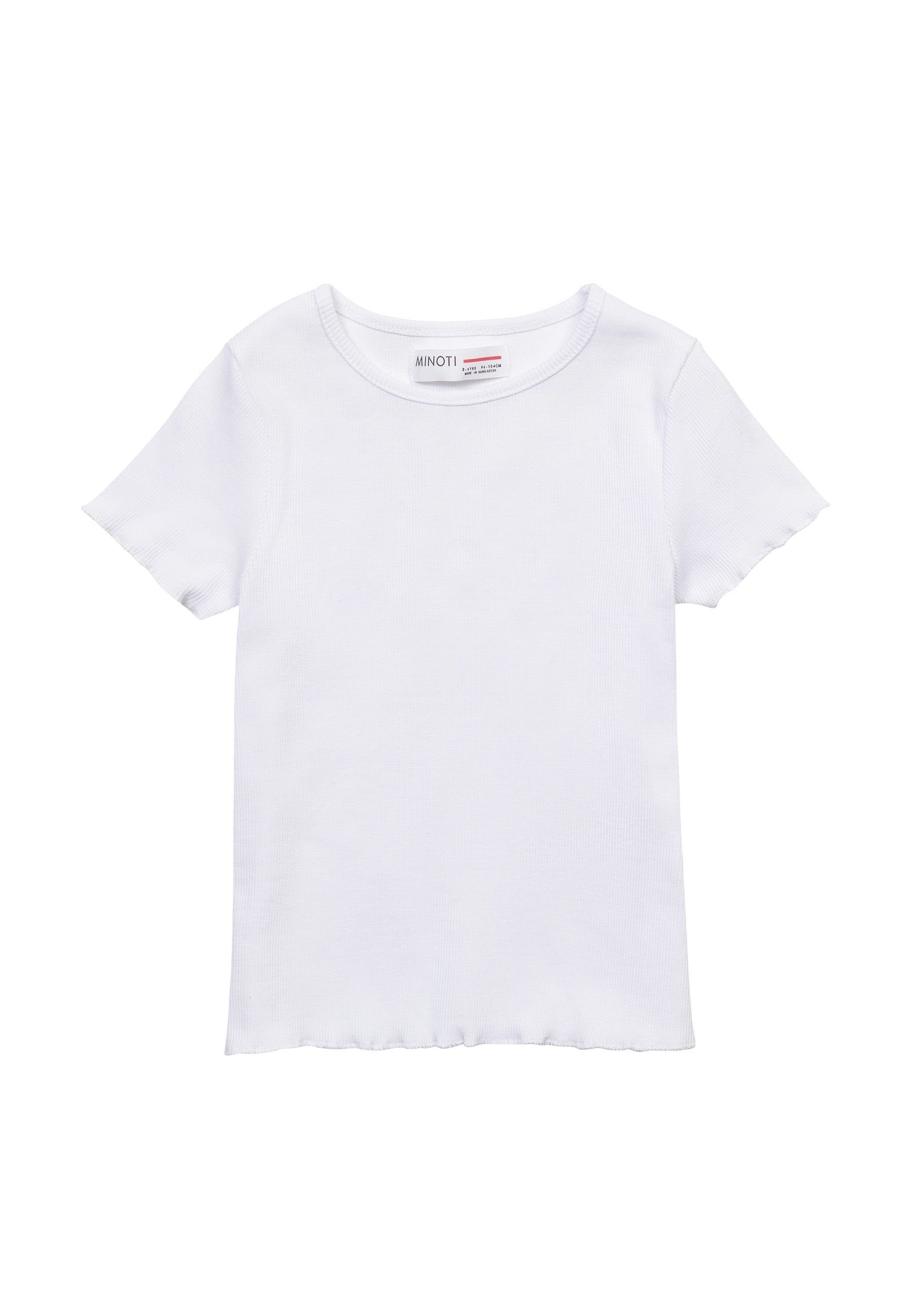 MINOTI T-Shirt Einfaches Sommer T-Shirt (1y-14y) Weiß