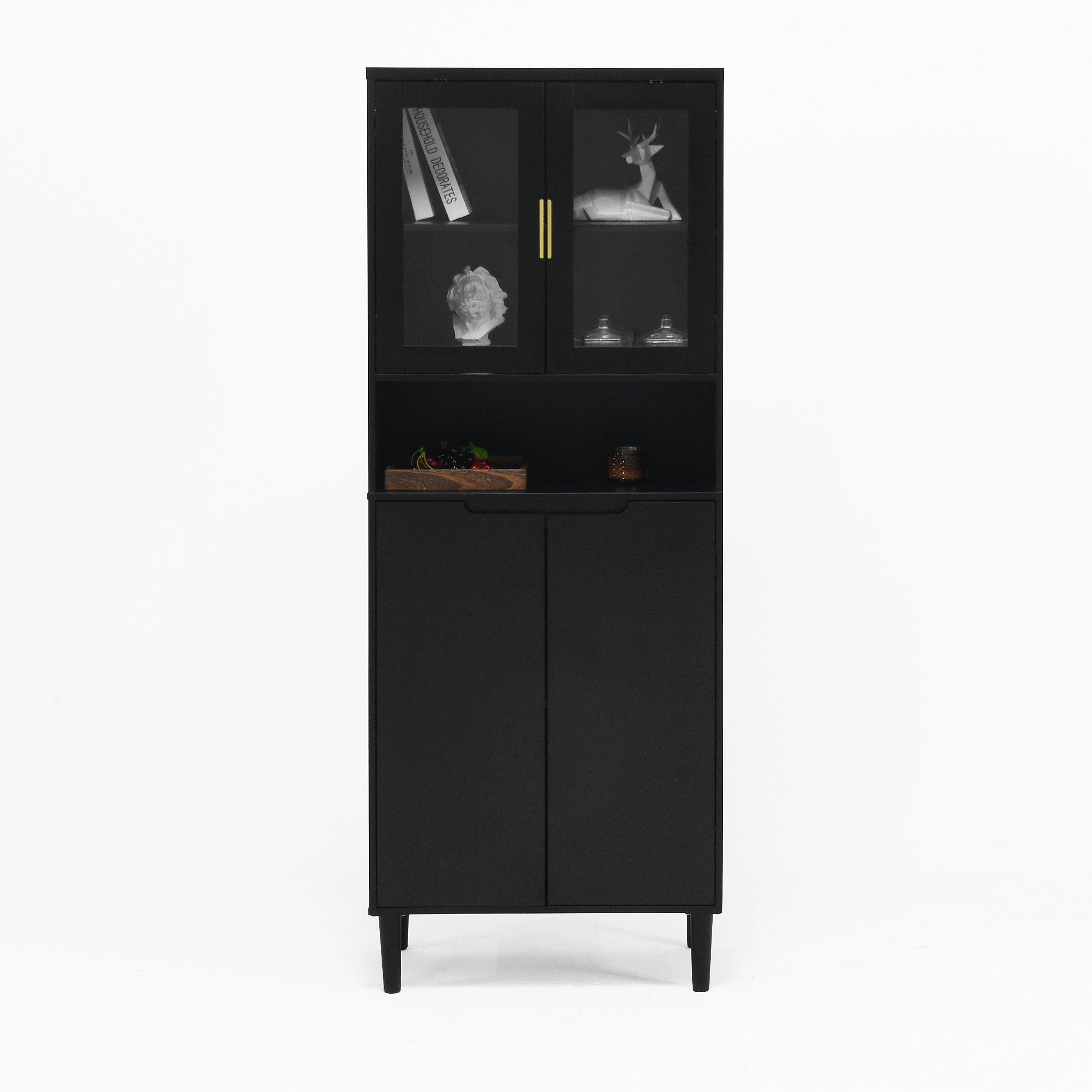 REDOM Bücherregal Modernes Hochschrank, mit 4 günstig online kaufen