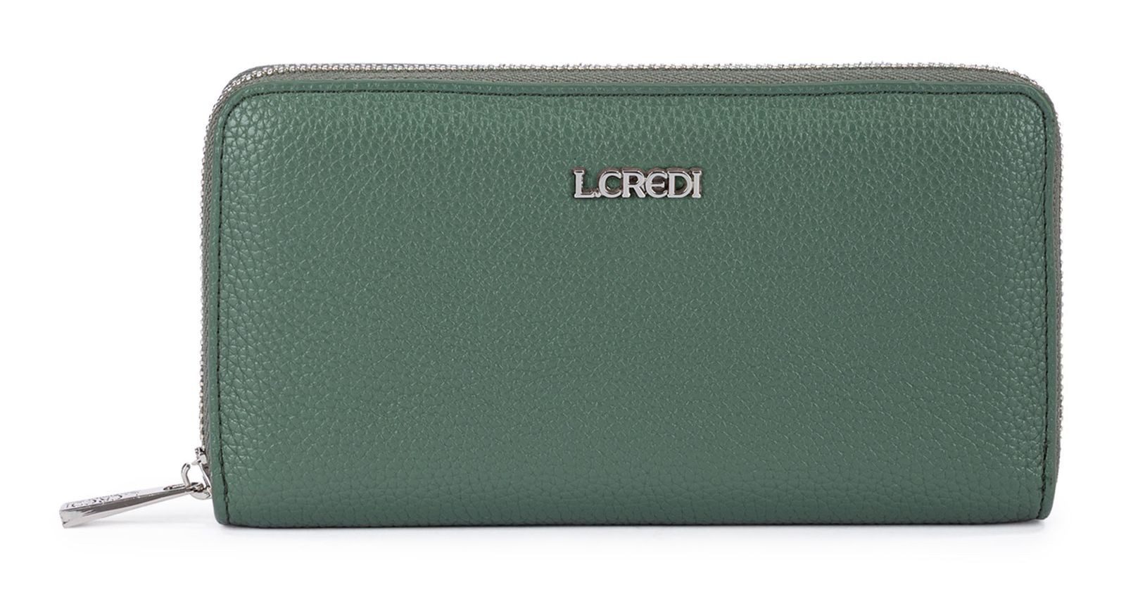 L. CREDI Geldbörse Zip Around Wallet, mit RFID-Blocker Schutz