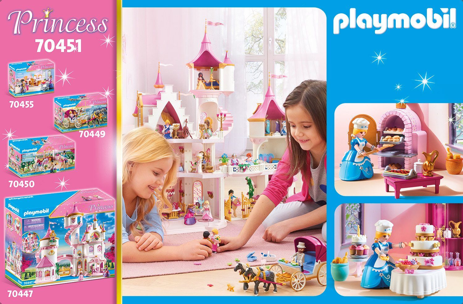 Playmobil® Schlosskonditorei (70451), Princess Konstruktions-Spielset, (133 günstig online kaufen