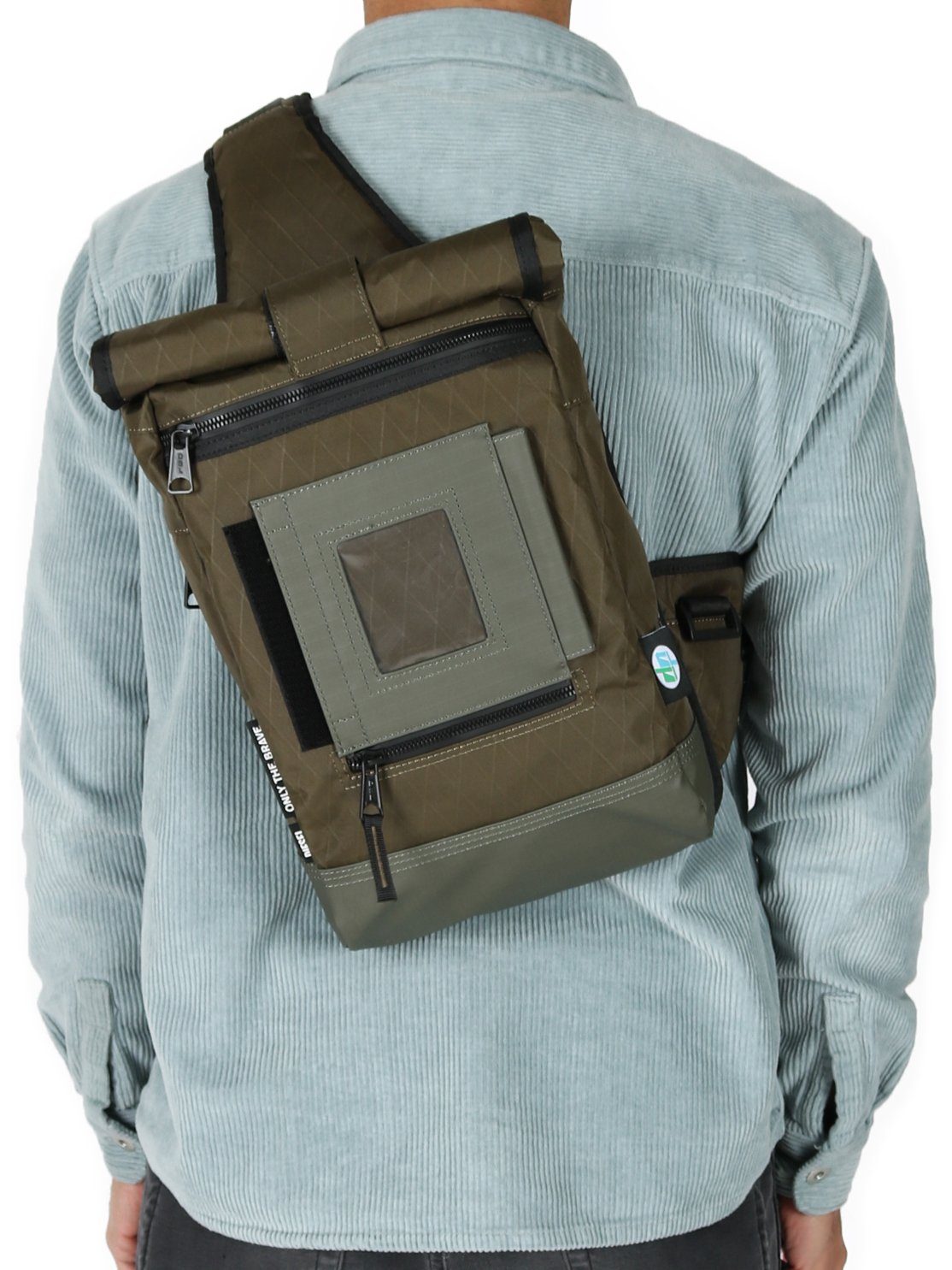 Diesel Freizeitrucksack One Shoulder Rolltop Rucksack - KOGA Khaki Grün