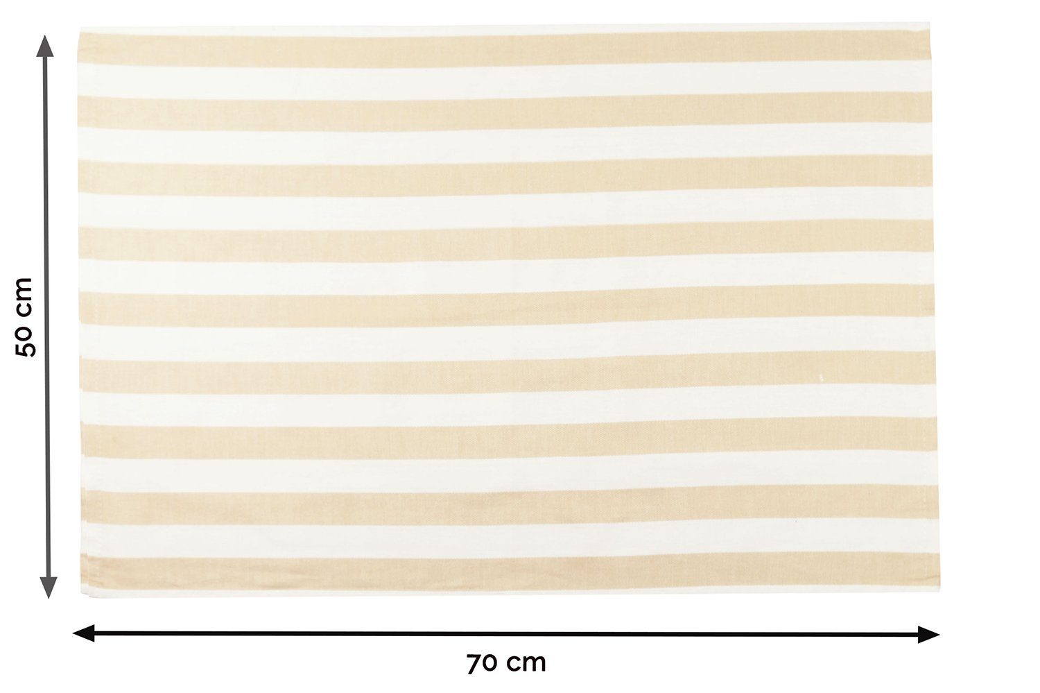 ZOLLNER Geschirrtuch, (Spar-Set, 5-tlg), Hotelwäschespezialisten beige-weiß-gestreift Baumwolle, Hotelwäschespezialisten, 70 50 cm, vom 100% x vom