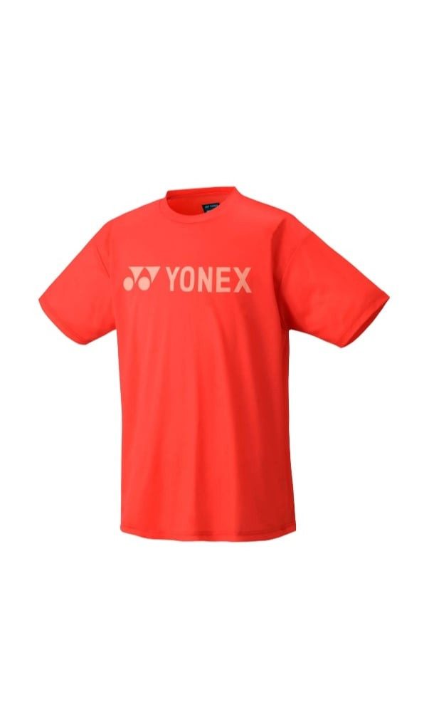 Yonex T-Shirt Practice YJ0046 Big Logo (100% Polyester) 2025 rot Jungen