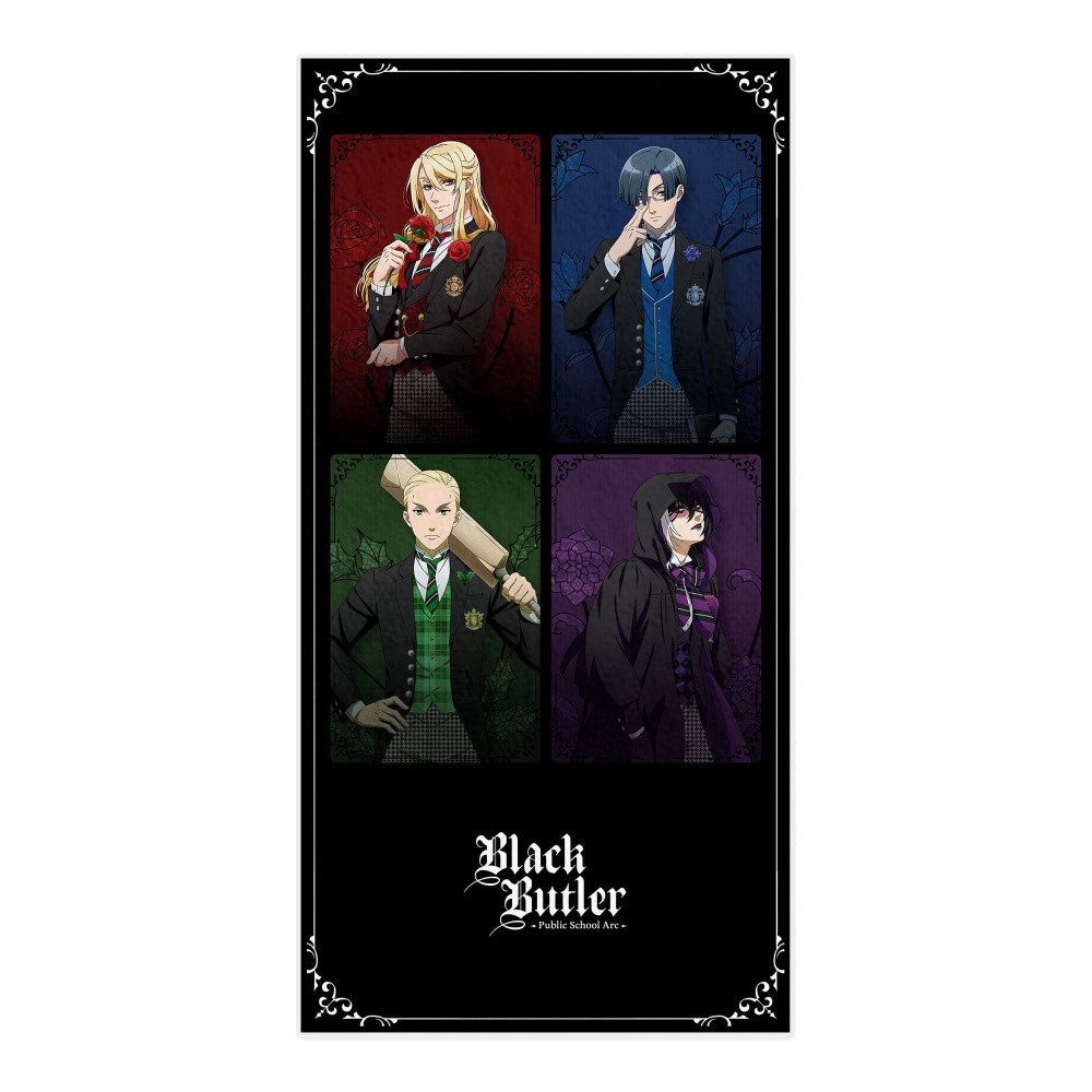 Sakami Merchandise Handtuch Black Butler: Public School Arc Handtuch The Prefect Four / P4 150 x 7