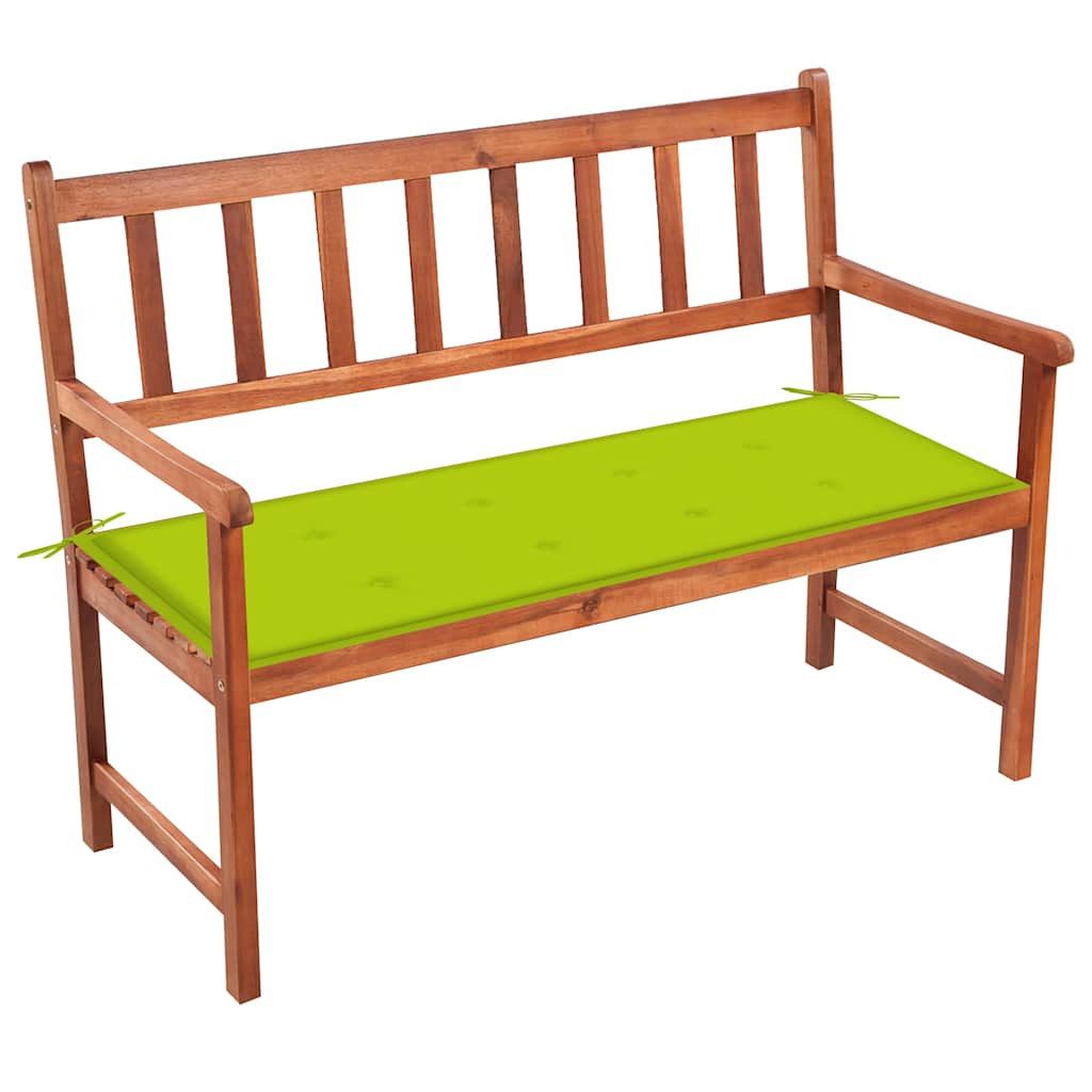vidaXL Gartenbank Gartenbank mit Auflage 120 cm Massivholz (1-St)